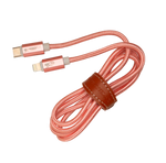 MonkeyUSB Lightning cable USB C Rose Gold